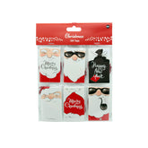 Christmas Gift Tag(P190) featuring festive designs of Santa and holiday greetings.